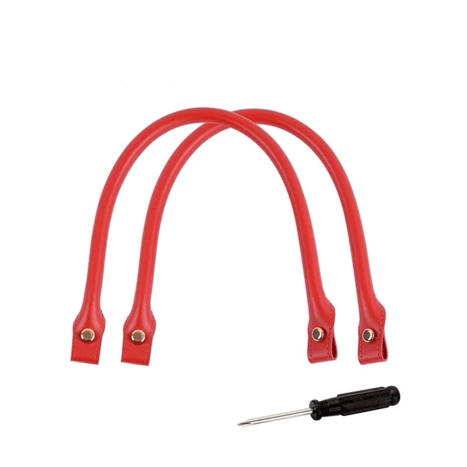 Leder-Ersatzgriffe Lange PU Leder Tasche Strap Mode Damen Frauen Handtasche DIY Griffe for Tasche Ersatz Zubehör Handtaschen-Riemen(Red)