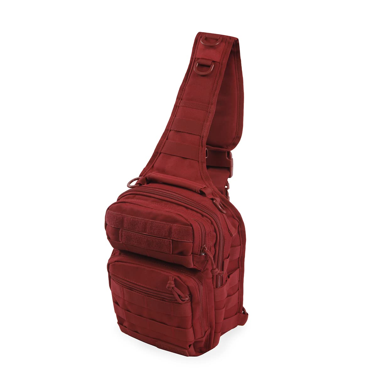 Highland Tactical Tactical Sling Backpack, Dark Maroon, One_Size