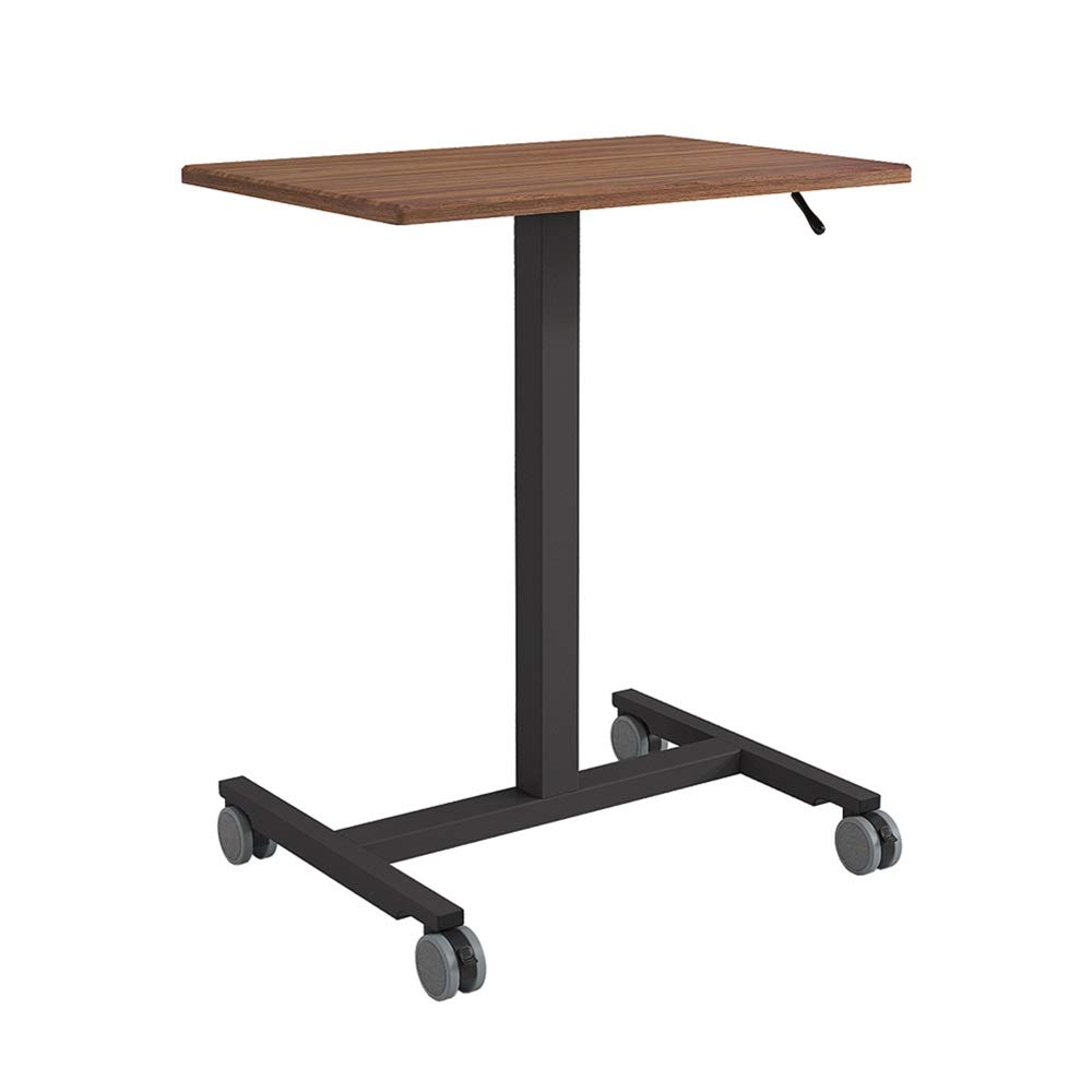 Lectern Laptop Computer Mobile Desk Cart Height-Adjustable Portable Presentation Podium Church Lecture Stand Lecterns & Podiums (Color : Brown, Size