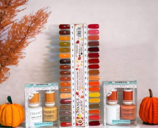 Miniatura 6 de Chance Matching - Gel de color y laca de uñas de 0.5 onzas, 36 colores, colección de otoño (235)