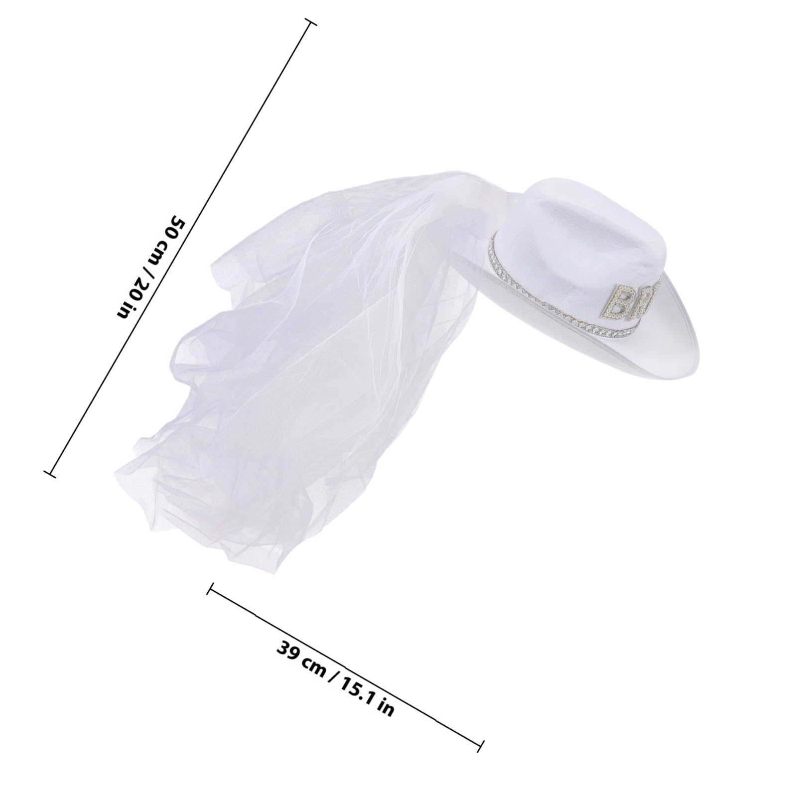 Sombrero de Novia Blanco con Velo para Mujer, Diseño Versátil de Tela Elegante y Chic para Bodas y Despedidas de Soltera