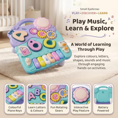 Image of StarAndDaisy Baby Walker /Multipurpose Push Walker for 0-24 Months (Multicolor-Piano)