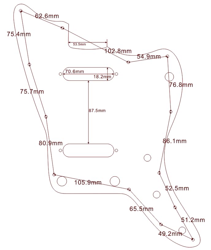 Amazon | 互換フェンダーUSジャズマスターストラトピックアップギター