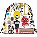 Produktbild Mischen Sie Verschiedene Bilder Icons Vol 49 Tiere Wildlife Freak Beauty Mode Kordelzug Rucksack Fitnessraum Geräumige Pull String Rucksack Multifunktionale Aufbewahrungstasche 14,2 X 16,9 Zoll