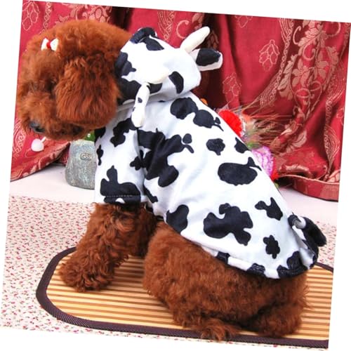 Disfraz para perro talla L con estampado de vaca miniatura 3