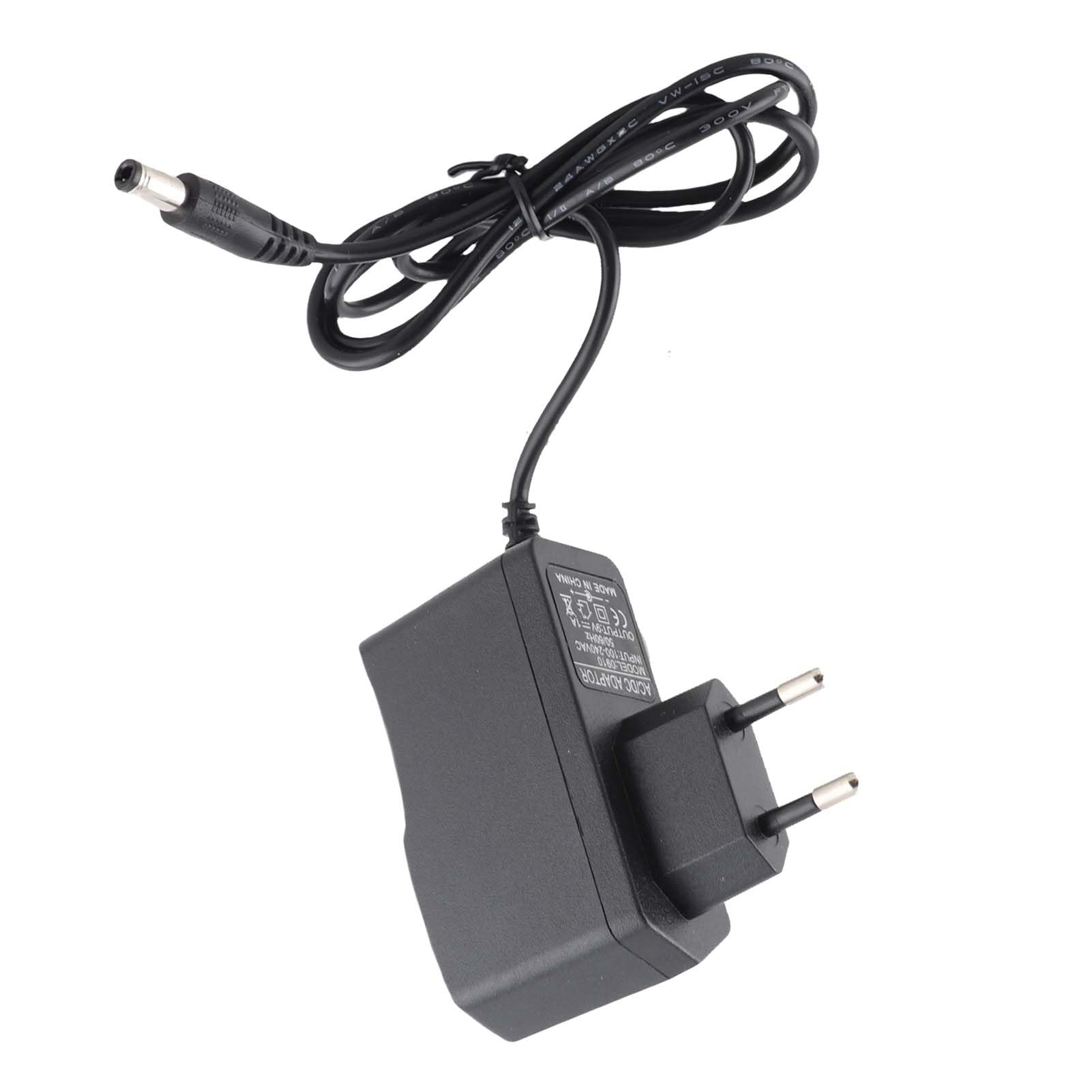Zasilacz do gitary, zasilacz 9V AC/DC Zasilacz do klawiatury cyfrowej, pianina elektrycznego, gitary elektrycznej, pojedynczego efektora 100-240V (wtyczka EU)