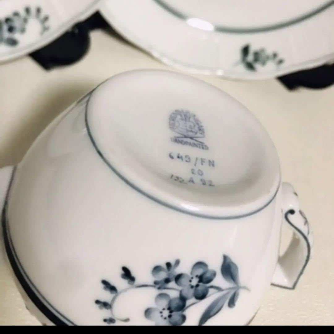 Amazon.co.jp: ヘレンド フォーゲットミーノット 染付 藍染 勿忘草 3点