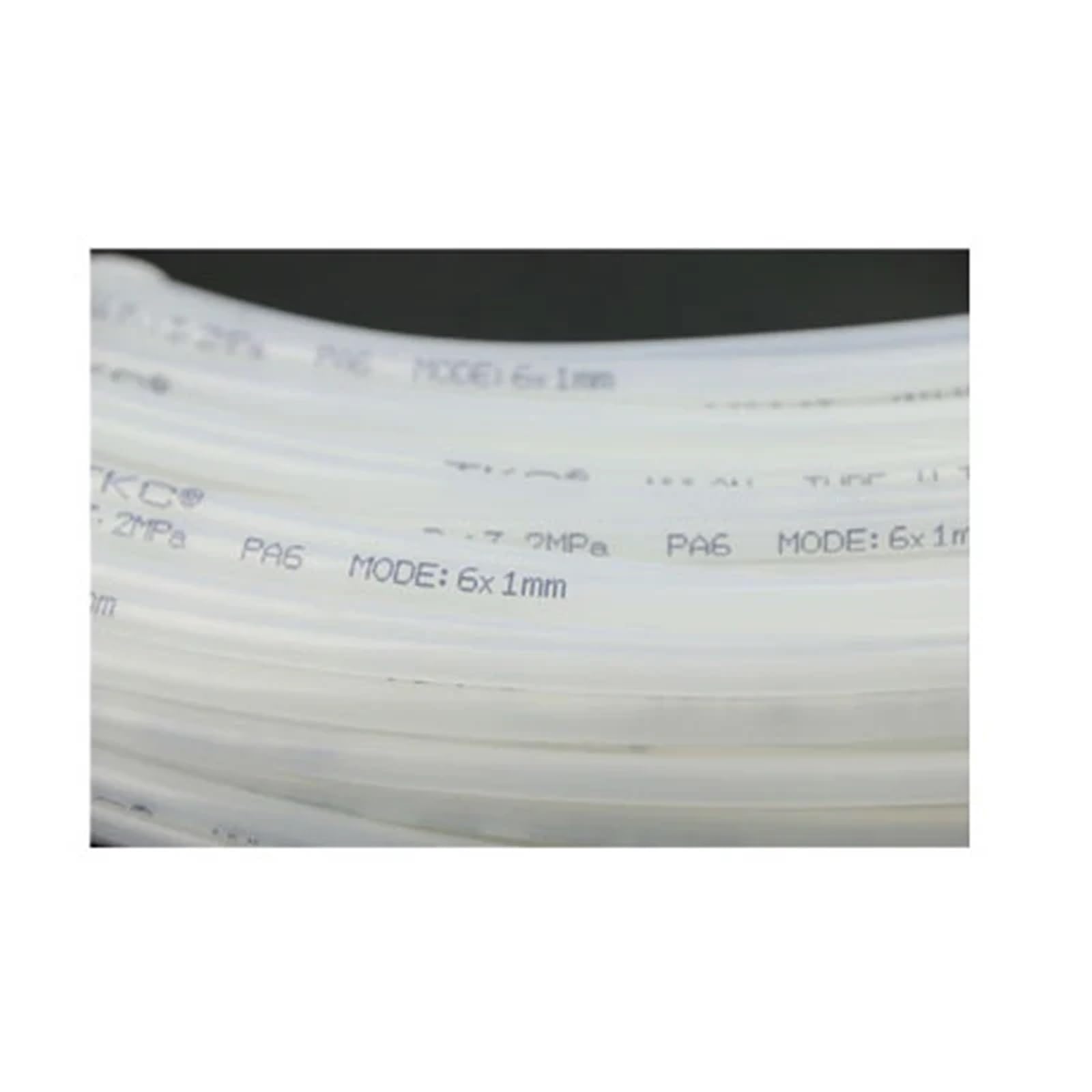 Tubo de Nailon de Alta presión, diámetro 4, 6, 8, 9, 10 y 12 mm, for compresor de Aire neumático, Manguera de compresor de Aceite de Poliamida rígida y Lisa.(PA10X7.5 10M)