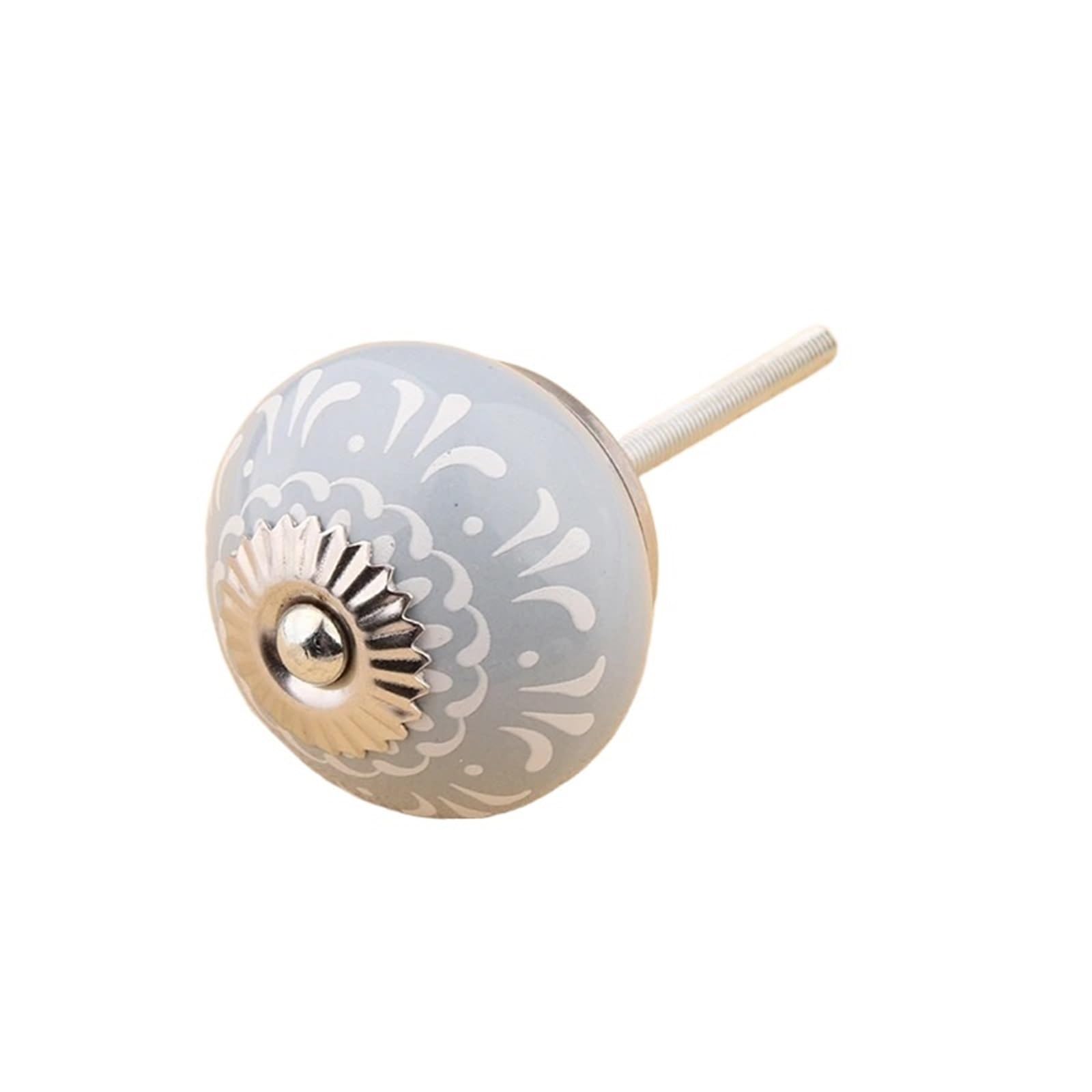 WLIHDB 5Pairs Ceramic Handles Drawer Knobs Cupboard Door Single Hole Cute Top Cabinet Pulls Knob for Furniture for Chest of Drawer(Color1)