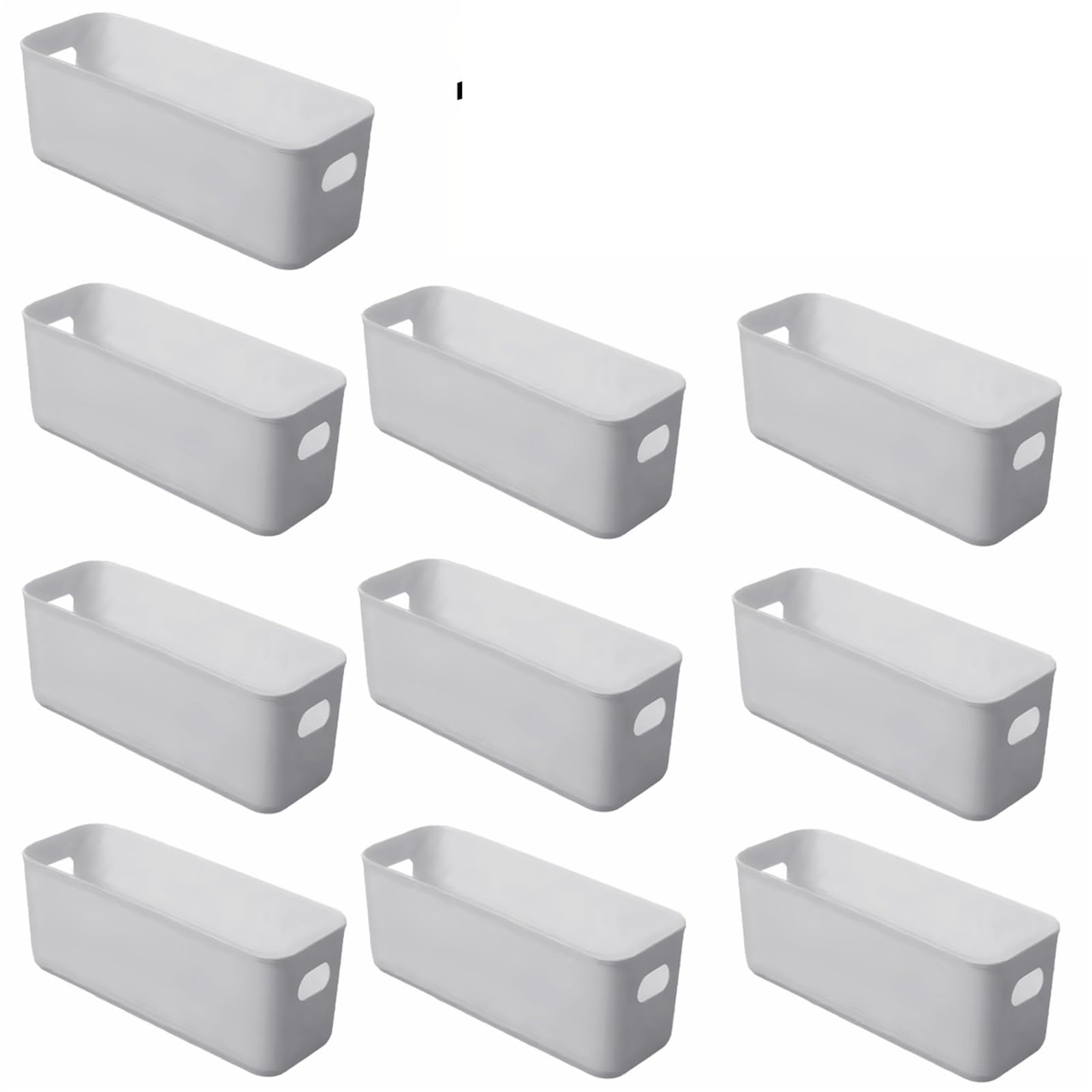 ZHSOAO 5 Pcs Multifunctional Storage Box Large-Capacity Desktop Underwear Suitable For Sundries for Bras, Socks, Underwear(Grey)