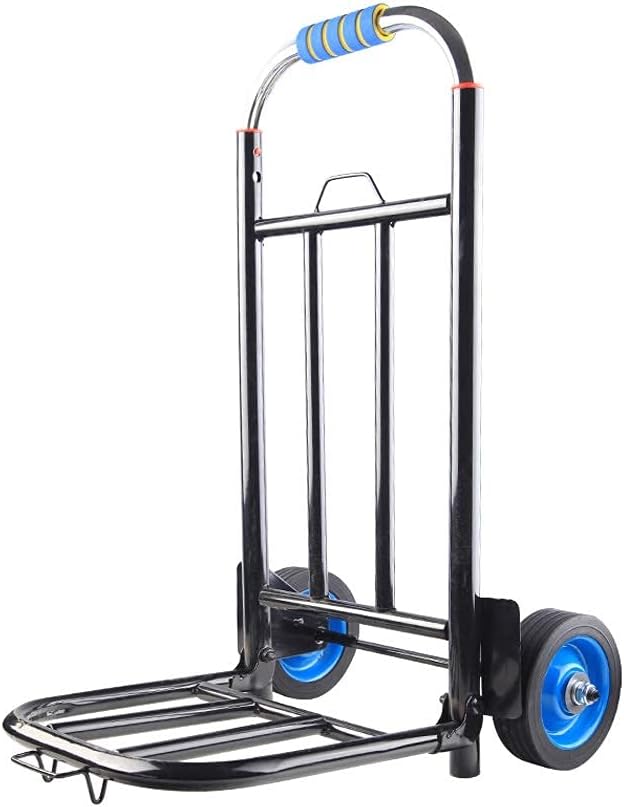 Trolley Luggage Cart Folding Portable Small Trailer Trolley Car Trolley Small Pull Cart Shopping Cart Trolley Load Weight About 30 kg Truck