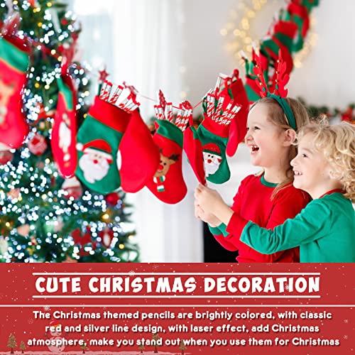 Lápices Queekay Navidad con borrador 200 piezas miniatura 5