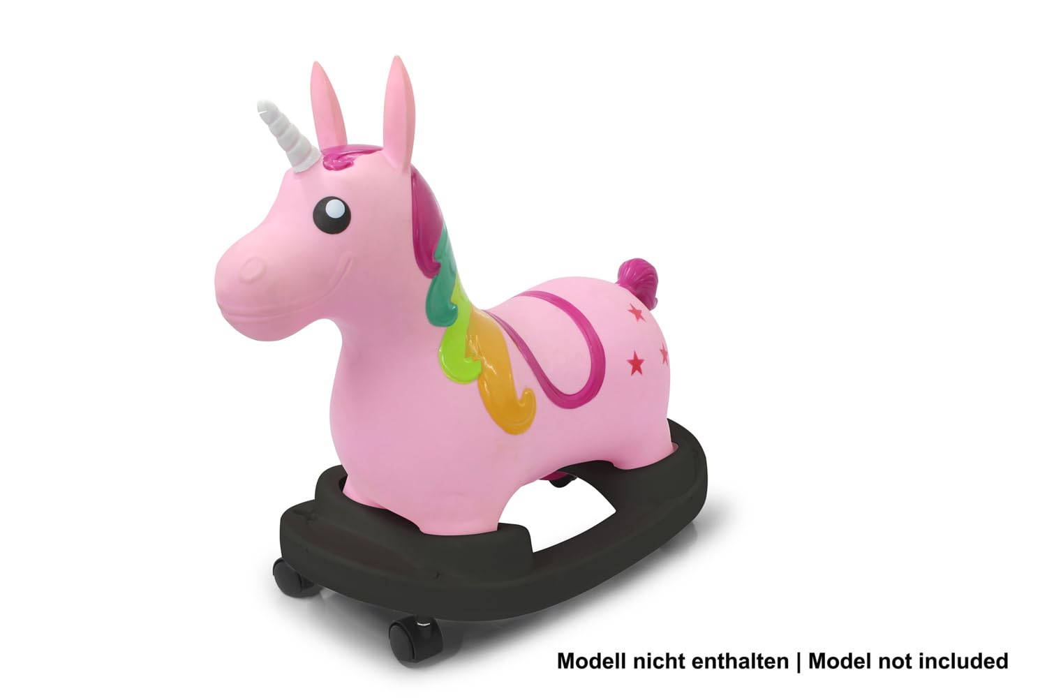 Jamara 460332 - Mobil Board 2in1 per Animali Salterini – Funzione a dondolo, Movimento su ruote, In plastica robusta e resistente, Compatibile con Salterini Jamara