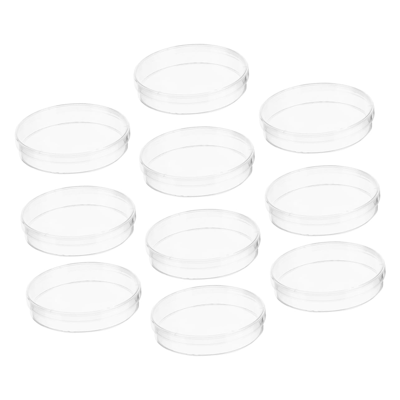 SOLUSTRE 50stücke Transparente Petrischalen Mit Deckel Für Gewebekultur Für Laborexperimente Und Wissenschaftliche Projekte Langlebig Und Hitzebeständig