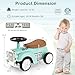 Costzon Ride On Push Car for Toddlers, Classic Kids Ride On Car Foot-to-Floor Sliding Car with Steering Wheel, Horn & Under Seat Storage, Ride On Toy for Boys Girls 18-36 Months (Green)