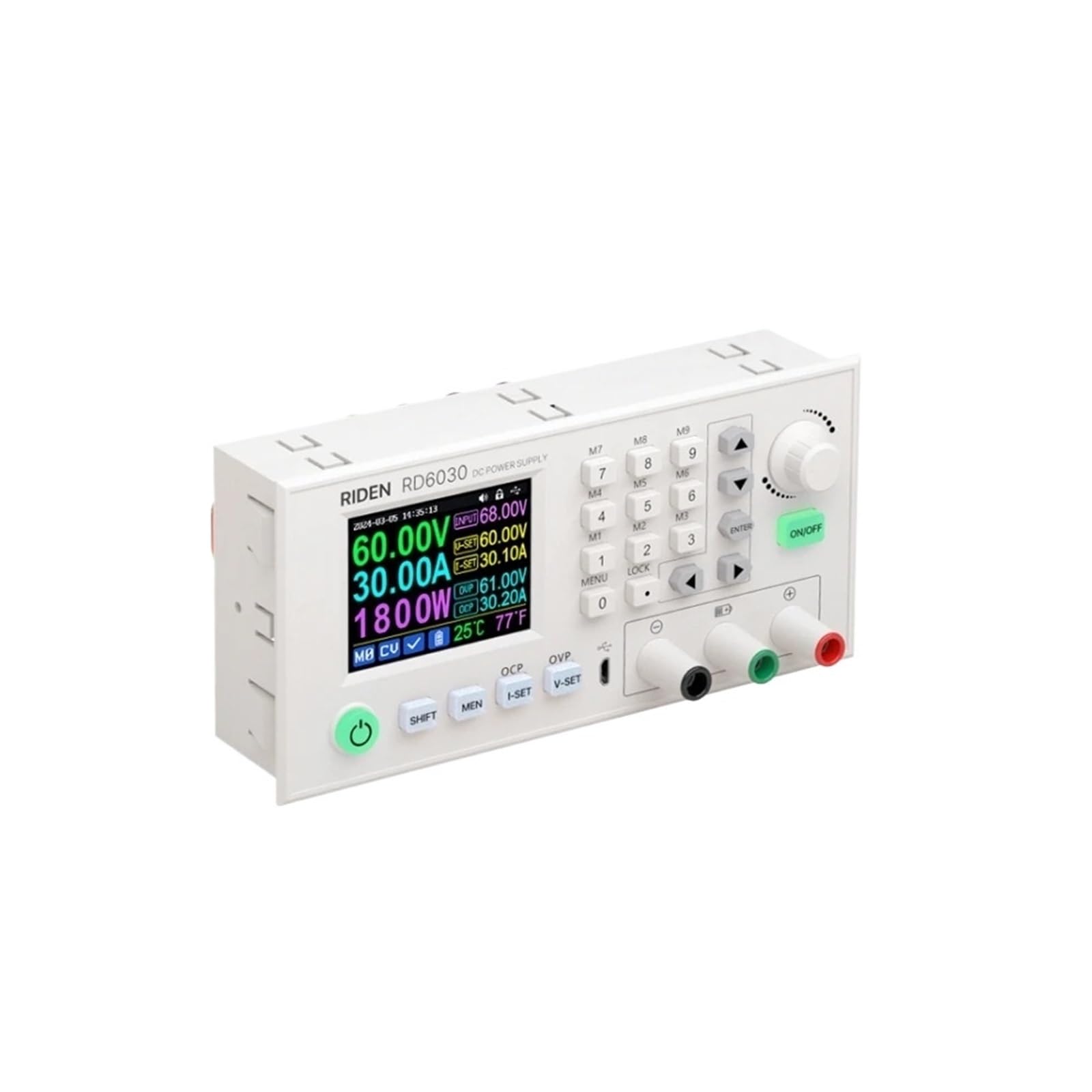 RD6030 RD6030W 60V 30A DC Zasilacz stołowy z regulowanym napięciem obniżającym napięcie Konwerter Buck Ładowanie akumulatora i 1500 W (1500w-68v Psu)
