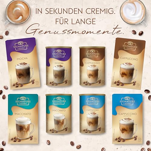 KRÜGER Signature Blend Mocha 144g Faltschachtel, Cappuccino mit Kakao verfeinert