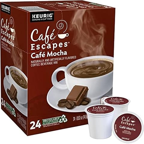 Cafe Escapes™ Single-Serve Coffee K-Cup® Pods, Cafe Mocha, Carton Of 24 Cover