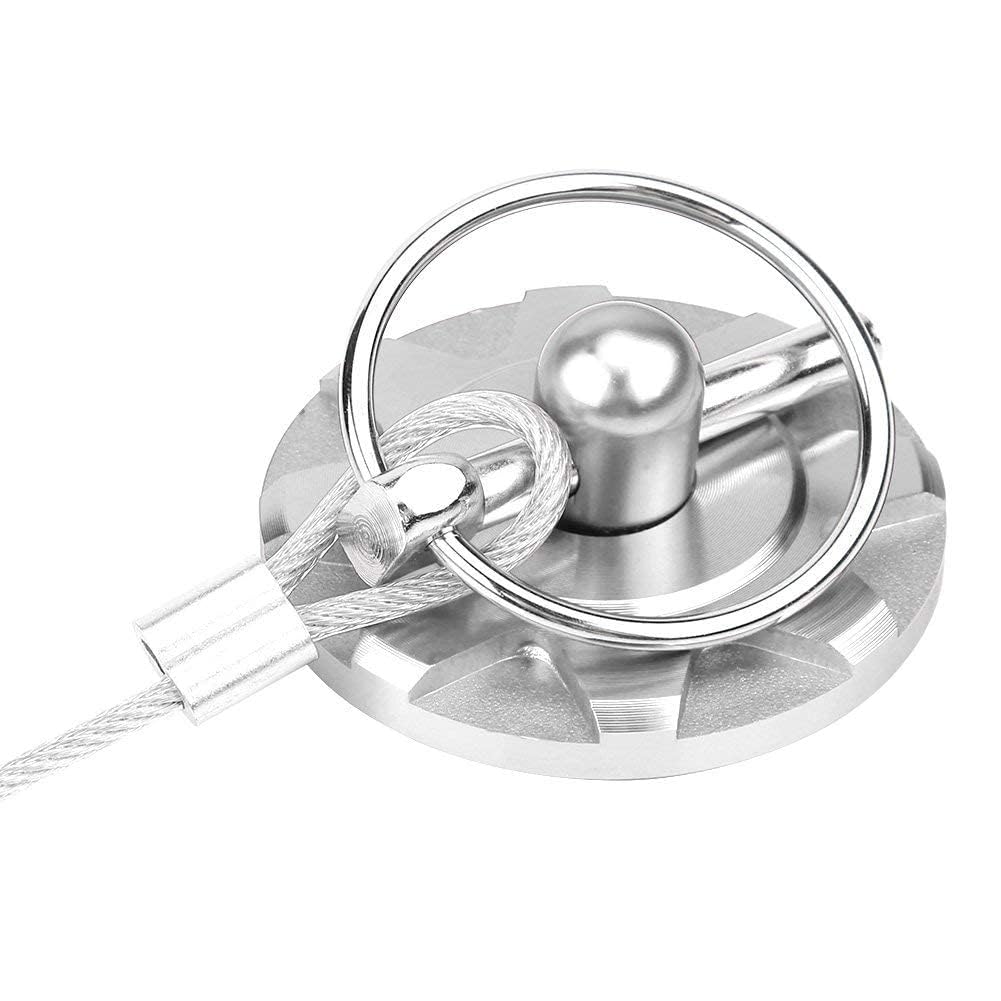 Perno del cofano, blocco del perno del cofano in lega di alluminio CNC, kit di blocco del perno del cofano universale, Argento