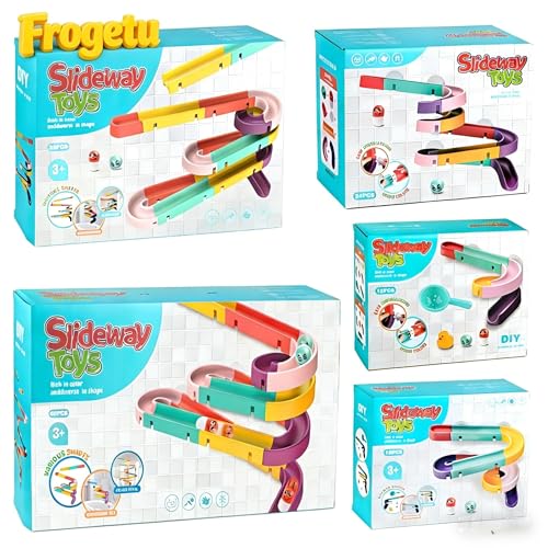 DIY Juguete Tobogán para Baño   60 Pista Tobogán de Agua Juguetes de Baño, Pista De Agua con Ventosas Fuertes, Juego De Ducha para Niños con Bolas |Bañera de Pared Juguetes para Niños y Niñas