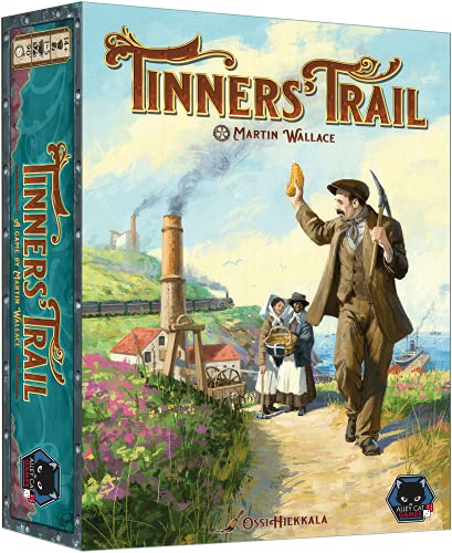 Tinners' Trail Board Game de Alley Cat Games, Juego de Estrategia Económica y Gestión de Recursos para 1 a 5 Jugadores, Edición Estándar miniatura 1