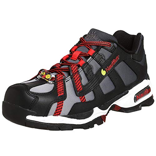 Nautilus mens Alloy Toe, Black/Silver/Red, 10.5 W