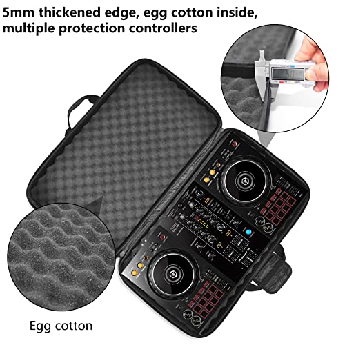 Image of Lightweight Molded Hard Storage Case Fits for Pioneer RX, SX, SX2, SX3, Denon MC7000, FLX6 (L-27.2x 15.7 x 4 Inch)