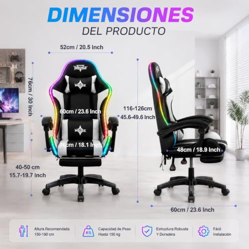 Lista de Silla gamer con luces comprados en linea. 19 Lista de Silla gamer con luces comprados en linea. 18