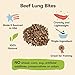 Pet 'n Shape Beef Lung Strip Dog Treats – Made and Sourced in the USA - 12 Ounce