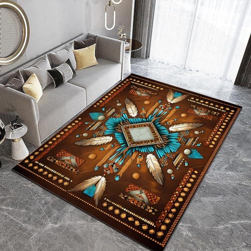 Tapete decorativo rectangular 3ft x 4ft sin pelusa miniatura 7