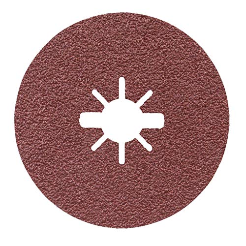 Bosch Accessories 2608619172 Disques Abrasifs sur Fibres Expert for Metal (pour les Métaux, X-LOCK, R444, Ø 125 mm, Grain 36, Alésage : 22,23 mm)