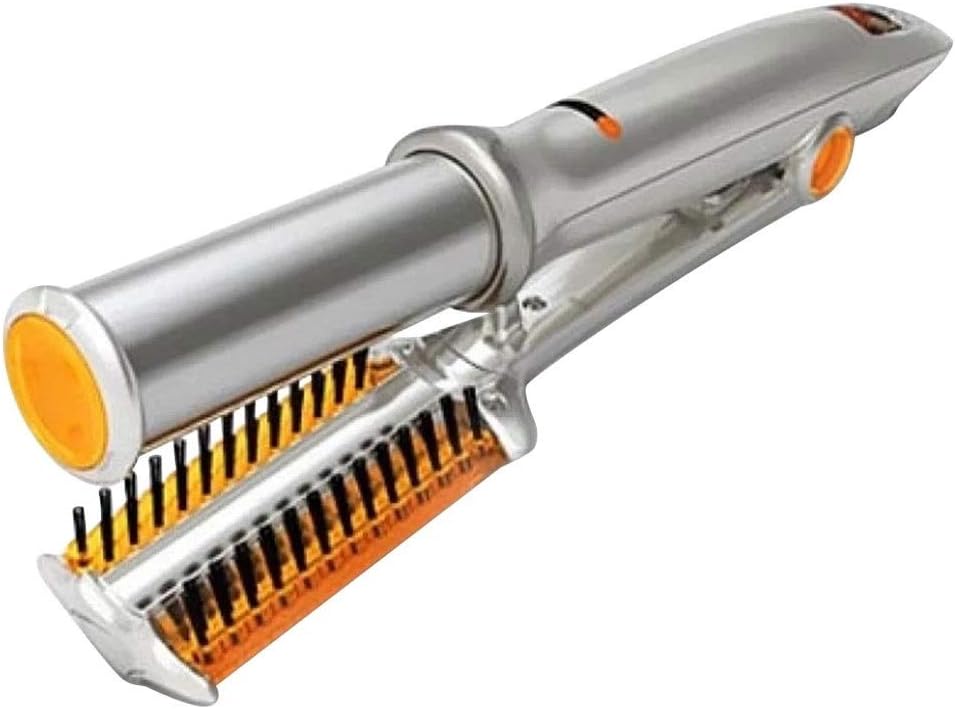 2 in 1 Hair Curler and Straightener Wand Hair Curling Straightening Rod Twist Hair Styler Hot Comb Brush