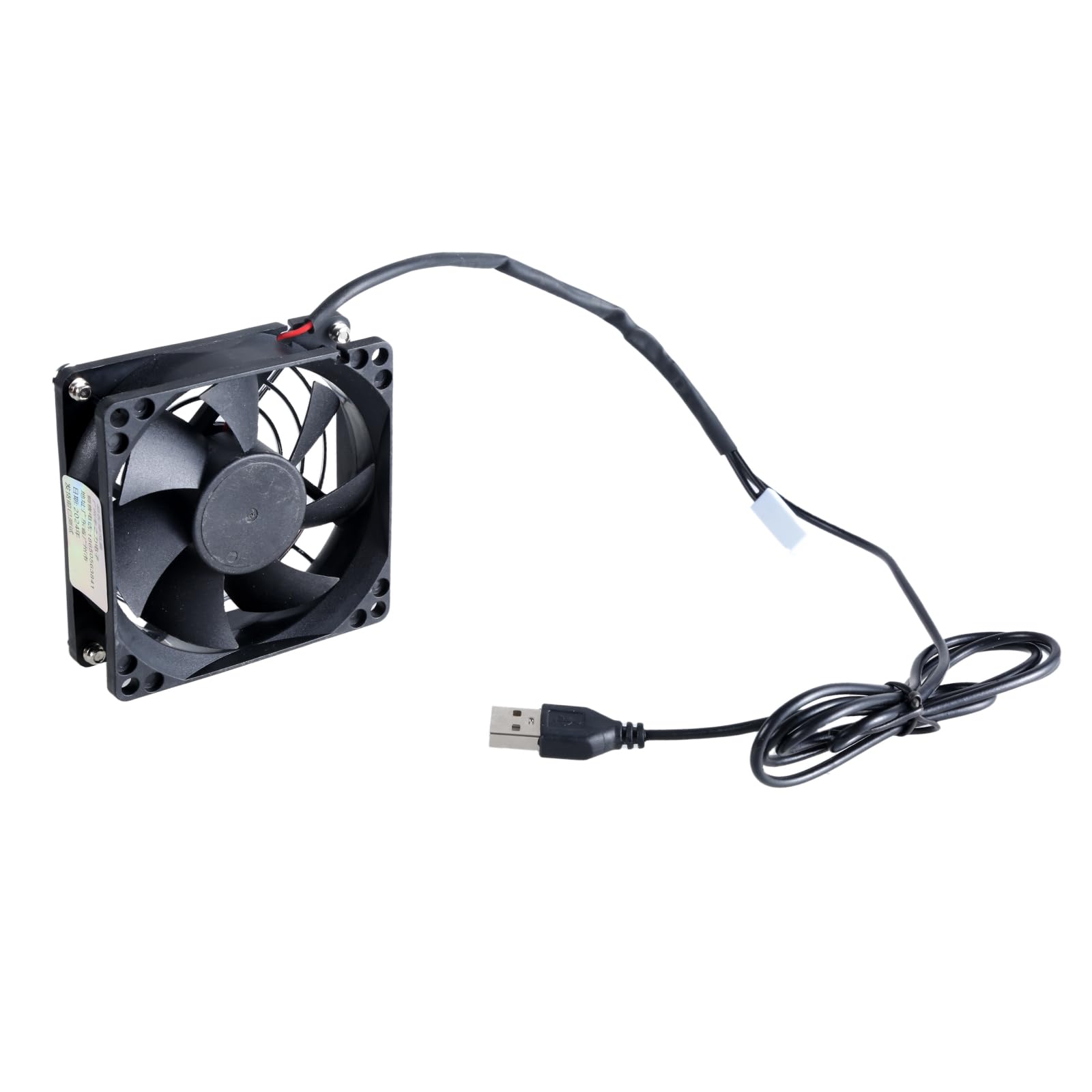 Home Theater Cabinet USB Cooling Fans With Temperature 80mm Efficient Ventilation Solution