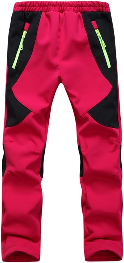 CATERTO Youth Snow Pants with Reinforced Knees and Seat,Warm Climbing Trousers For Boys and Girls