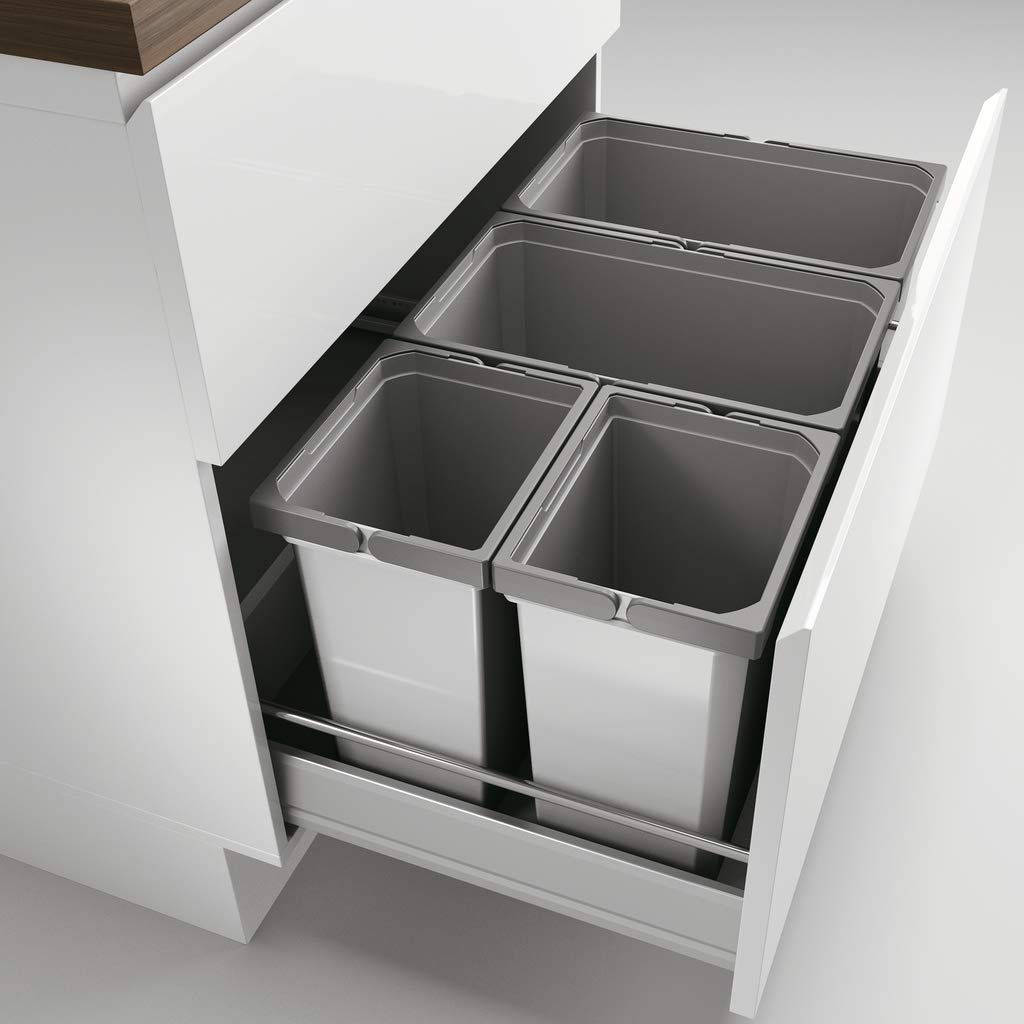 Naber Cox® Box 2T 800-4. Pojemnik na odpady, jasnoszary.