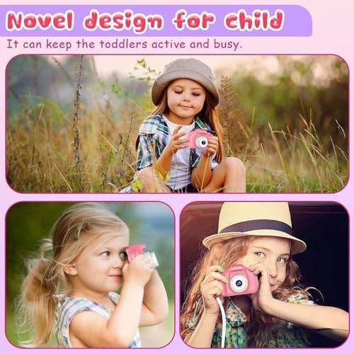 Image of Playpulse 1 Year Warranty Instant Digital Kids Camera - 13MP HD Photo & Video Camera Toy with Dual Lens, Selfie Mode, Games & Filters, Great Gift for Boys & Girls (Pink)