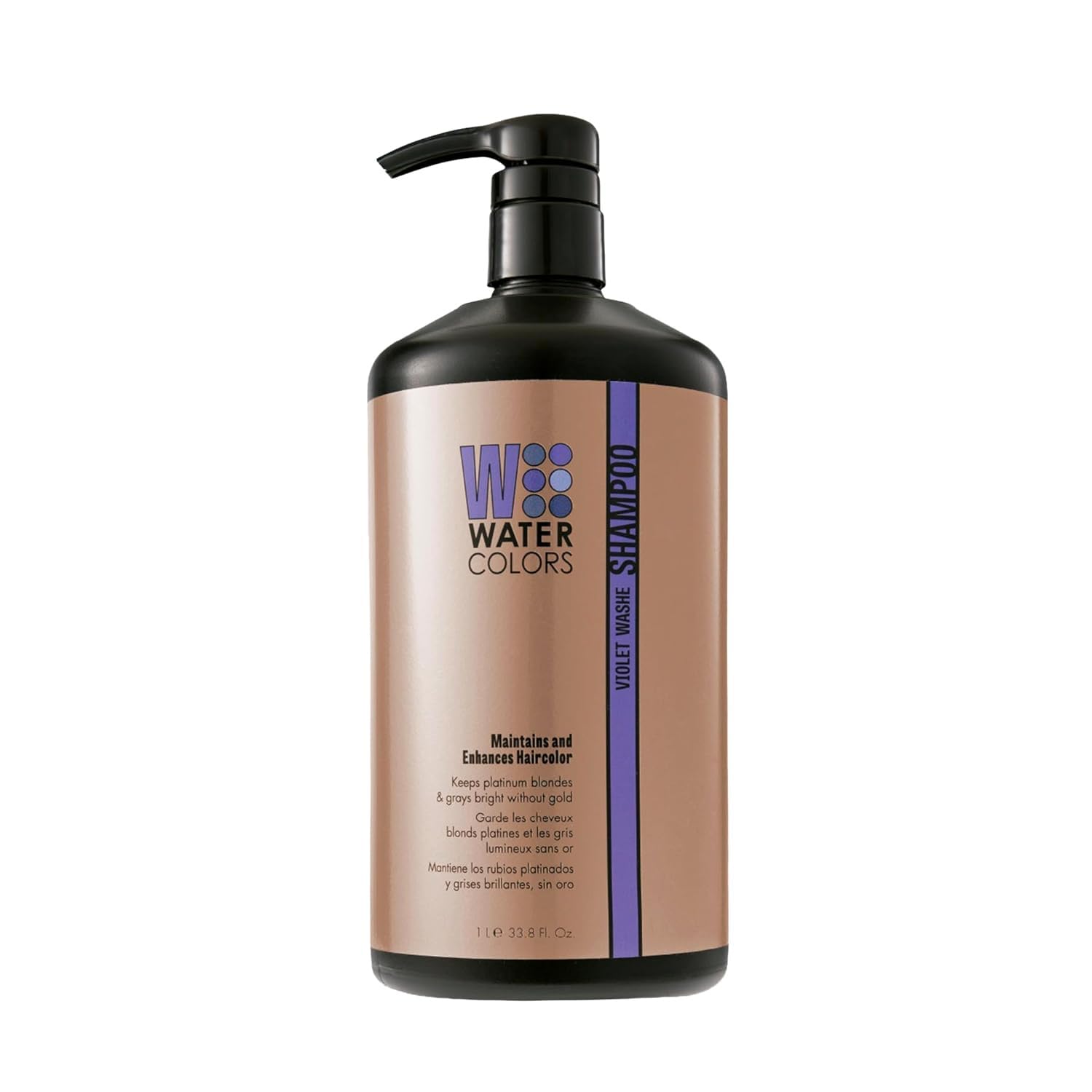 Watercolors Color Depositing Hair Dye Shampoo, Violet Washe, 33.8 Fl Oz