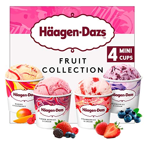 Häagen-Dazs Ice Cream Fruit Mini Cup Collection 4 x 95ml (Frozen)