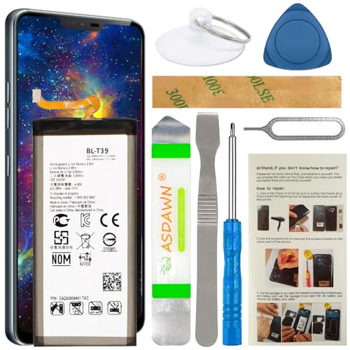 ASDAWN BL-T39 for LG G7 Battery Replacement, for LG G7 ThinQ Battery G710 LMG710VM Verizon LMQ610 Q7 Plus ThinQ G710EM G710N EAC63958401 with Repair Tools + Installation Instruction