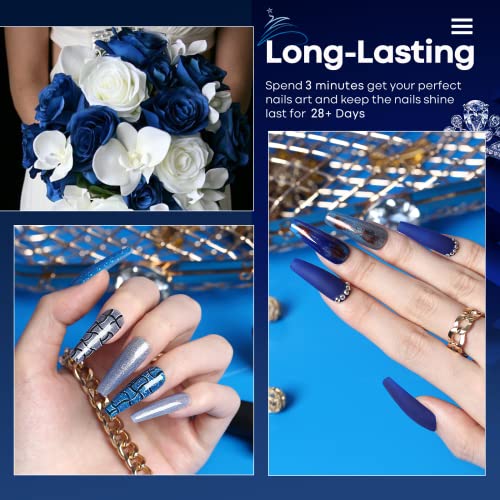 Set de Esmaltes en Gel Azules Modelones 6 Piezas miniatura 4