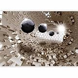 Fotomurales B&D XXL - 400x280 cm XXL Papel pintado tejido no tejido Decoración de Pared decorativos Murales moderna Diseno Fotográfico Puzzle Abstracto a-a-0190-a-b