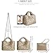 OUYGZOU Woven Tote Bag for Women with Coin Purse, Foldable Chain Small Crossbody Handbags, Fashion Shoulder Bag, Hobo Satchel (Champagne)