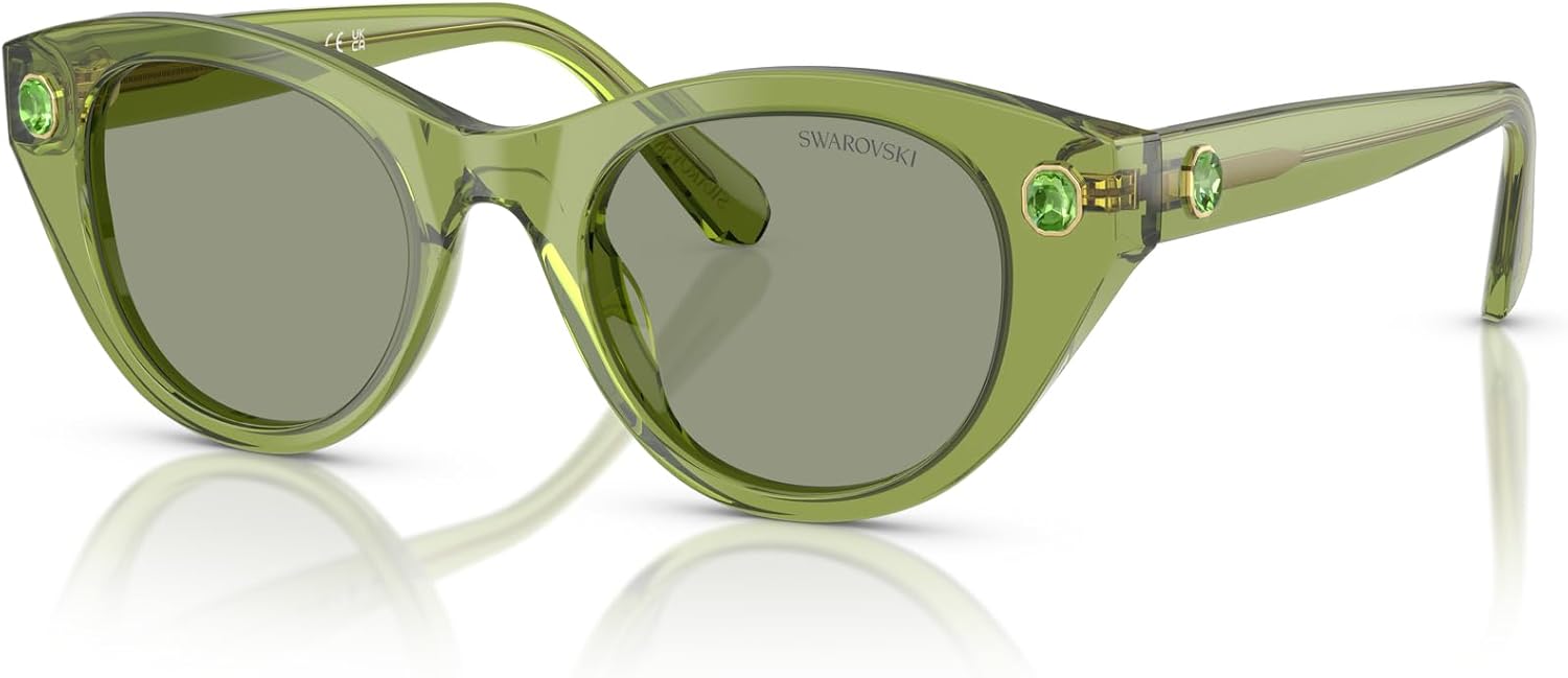 Swarovski womens Sk6025 Round Sunglasses