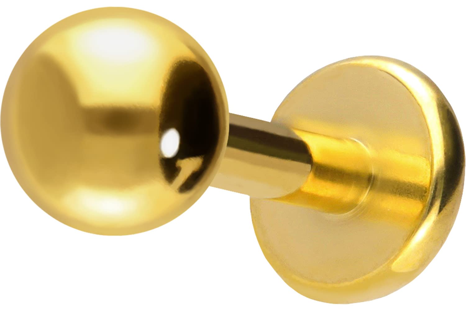 PIERCINGLINE tapón labret de acero quirúrgico - piercing de labio, nariz u oreja - colores y tamaños elegantes