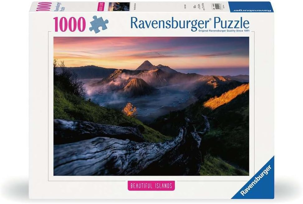 Ravensburger Beautiful Islands - Mount Bromo - 1000 Piece Jigsaw Puzzle | Majestic Volcanic Landscape | Premium Quality | FSC-Certified Materials