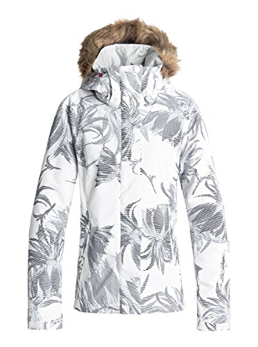 Roxy Jet Ski Chaqueta, Mujer, Blanco (Bright Blanco_Swell Flowers), XL