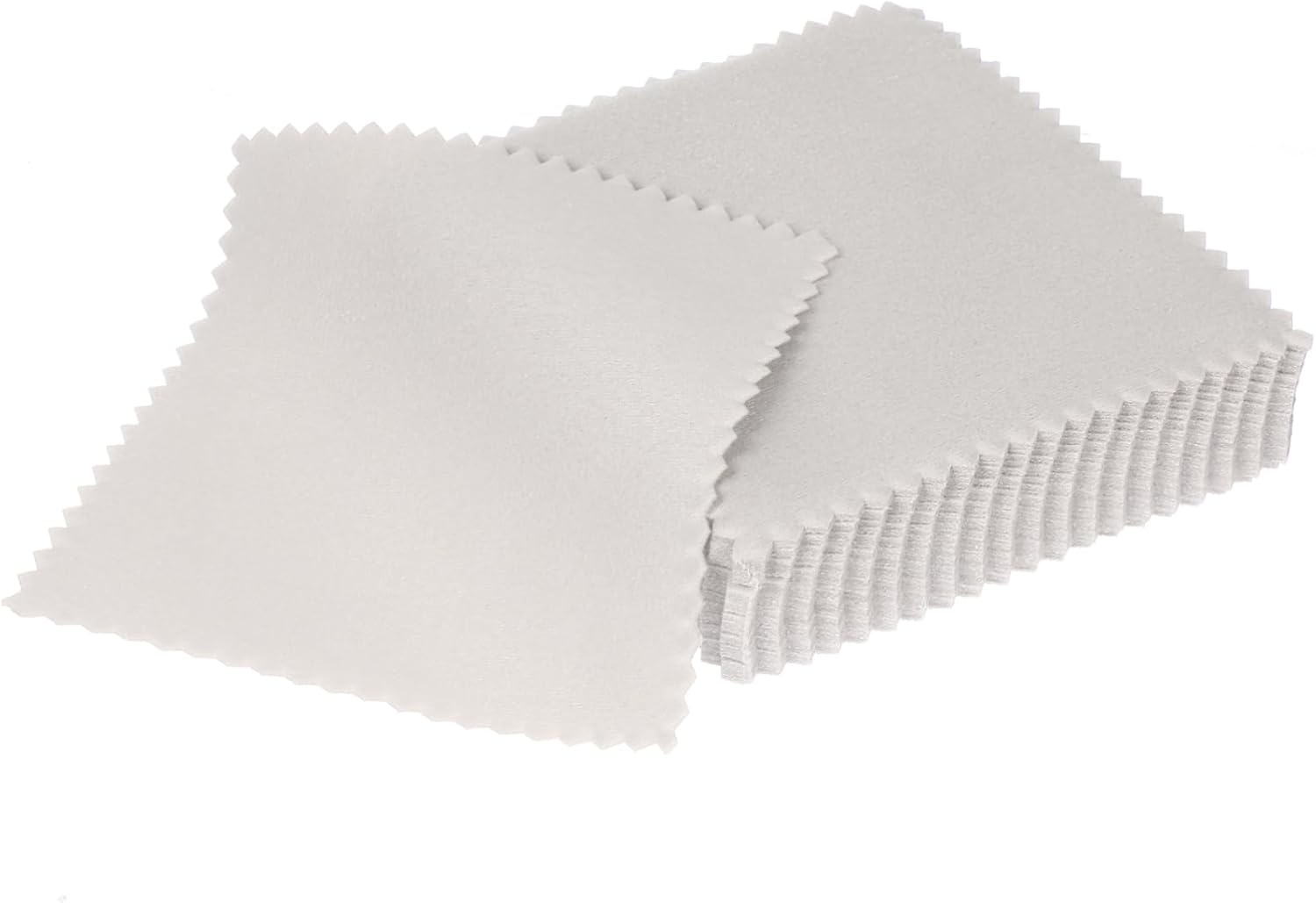 50pcs Jewelry Cleaning Cloth for Silver Necklaces, Tarnish Removal