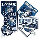 Desert Cactus Minnesota Lynx Sticker WNBA Women's National Basketball Association Officially Licensed Sticker Vinyl Decal Laptop Water Bottle Car Scrapbook (Type 2-3)