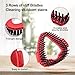 Funtin 2-Pack Mop Scrub Brush Head Compatible with Ocedar EasyWring 1-Tank Spin System, Shower Floor Scrubber for Bathroom Kitchen, Not Fit RinseClean
