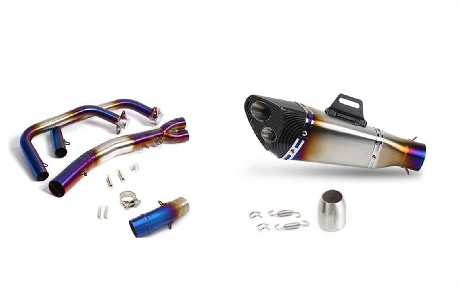 Scarico Slip-On per Kawasaki Z400 Ninja 2017-2022 Ammortizzante (Tipo 4)